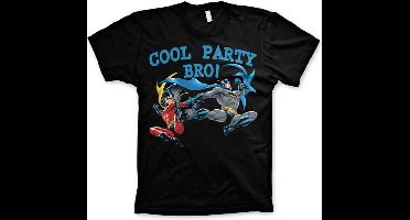 DC Comics Batman Heren Tshirt -S- Cool Party Bro! Zwart
