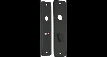Starx WC-Schild - Deurschild met WC Slot (WC57/5) - Aluminium â€“ Zwart