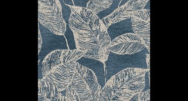 GROTE BLADEREN BEHANG | Floraal - Blauw Bruin - A.S. Création Natural Living D`eco
