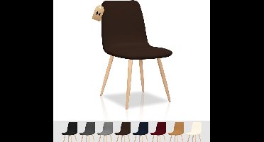 Stoelhoezen- Stoelbeschermers-vuilafstotend-moderne stoelhoes- voor keukenstoelen- donkerbruin