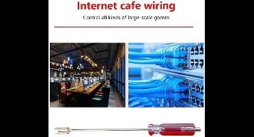 KARZO - Coaxiale veiligheidssleutel voor het verwijderen van BNC- en F-connectoren - Professioneel TV-gereedschap (rood)