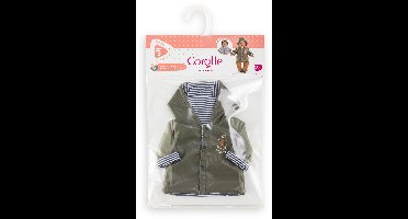 Corolle poppen regenjas omkeerbaar - poppenaccessoire 30cm waterafstotend.