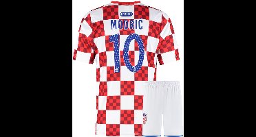 Modrić Kroatië Voetbaltenue Thuis - Voetbal Tenue Kinderen - Shirt en Broekje - Jongens en Meisjes - Volwassenen - Heren en Dames - Maat XL