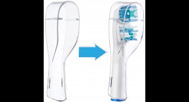Beschermhoesje voor Oral-B Tandenborstelkopjes - Transparant