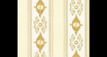 TRADITIONEEL KLASSIEK STREPEN BEHANG - Beige Goud - AS Creation Concerto 3