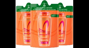 L'Oréal - Elvive Dream Lengths Shampoo Refill - 3 x 250 ml - Voordeelverpakking