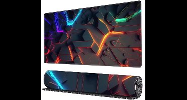 Bureau Onderlegger XXL 80x30 cm – Stijlvol & Modern Design – Antislip – Waterbestendig – Voor Werk & Gaming