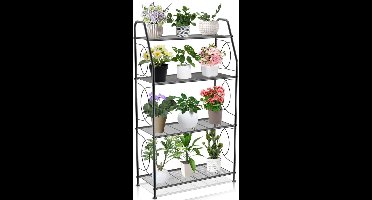 Core® Plantenladder - Plantentrap - Plantenstandaard - Zwart - 66cm x 28cm x 117cm