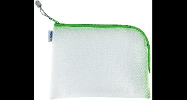 Universeel mesh-zakje A5 26x20cm groen