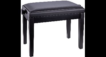 Konig & Meyer 13923 Piano bench matzwart, zitting zwart imitatieleer