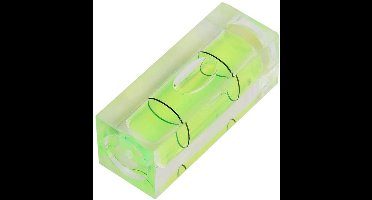 KARZO - 5 stuks touwlijn waterpas, 15 * 15 * 40 mm vierkante mini waterpas bubbel klein waterpas