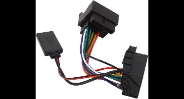 KARZO - Bluetooth 5.0-adapter voor autoradio, draadloze AUX-kabel, compatibel met W169 W245 W203 W209 W164, 12-polige module