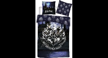 Harry Potter Dekbedovertrek Logo - Eenpersoons - 140 x 200 cm - Polyester
