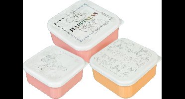 Undercover - Disney 100 - Minnie Mouse lunchbox - Set van 3 Stuks