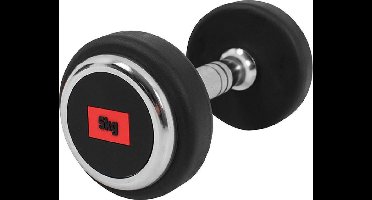 Gorilla Sports Professionele Dumbbell 5 kg - Rubber - Gietijzer