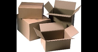 20x kartonnen dozen, 210x150x110mm, doos bruin A