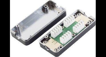 BKL Electronic 10121222 CAT. 6A LSA-aansluitbox, verbinder Zwart Inhoud: 1 stuk(s)