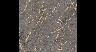 MARMER BEHANG | industrieel - Antraciet Goud Zwart - A.S. Création Elements 2