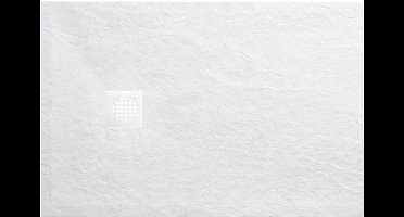 Wiesbaden Stonea Douchebak Antislip 90 x 140 x 3 cm - Mat Wit