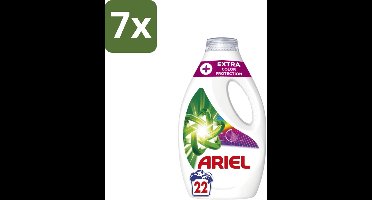 7 x Ariel – Vloeibaar Wasmiddel – Extra Color Protection – 990 ml – 22 wasbeurten - Kleurbehoud Wasmiddel - Vloeibaar Wasmiddel Kleur - Wasmiddel Voor Gekleurd Was - Kleurvervaging Voorkomen - Wasmiddel Voor Donkere Kleding