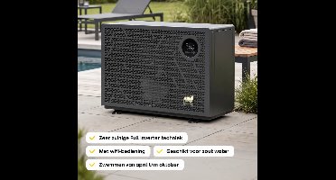 W’eau Full Inverter 2.0 Zwembad Warmtepomp 21 kW – Zwembadverwarming tot 84.000 Liter – WiFi – Energiezuinig – Full Inverter