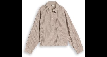 Tom Tailor Denim - Boxy Fit corduroyblouse - Maat L - atmosphere beige
