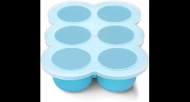 Babyvoeding vriesbakje 6 x 90 ml - siliconen opslagdoos - met deksel - makkelijk zelfgemaakte babyvoeding bereiden - SnelShoppen