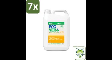 7 x Ecover - Afwasmiddel - Essential Citroen - 5 liter - Grootverpakking - Afwasmiddel - Milieuvriendelijk - Biologisch Afbreekbaar - Citroen - Plantaardige Ingrediënten