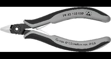 Thijox - Precisie Elektronica Zijsnijtang ESD 125 mm - Fijn Gereedschap voor Precisie Snijden van Draden - Ideaal voor Elektronica, Hobby en Professio