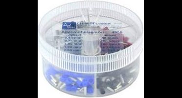 Vogt Verbindungstechnik 4016138371468 Assortiment adereindhulzen 0.5 mm², 0.75 mm², 1 mm², 1.5 mm², 2.5 mm² Deels geïso