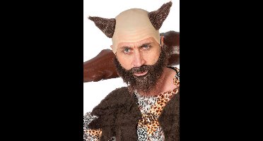 Glatze en baard bruin