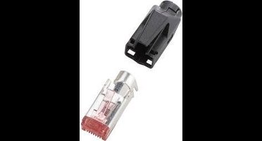 Renkforce H9561.4-10 RJ45-connector, TM21 CAT 6, afgeschermd H9561.4-10 Stekker, recht Aantal polen: 8P8C Zwart 10 stuk