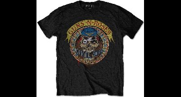 Guns N' Roses - Skull Circle Heren T-shirt - L - Zwart