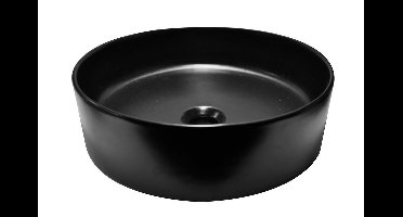 Wiesbaden Link Waskom Rond 40 x 12 cm Keramiek - Mat Zwart