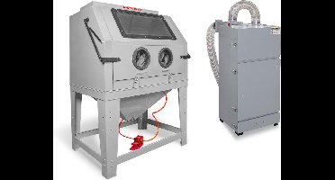 Straalcabine 990 L pro met externe cyclonische afzuiging MW Tools CAT990FC