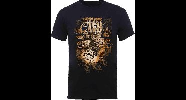 Johnny Cash - Guitar Song Titles Heren T-shirt - XL - Zwart