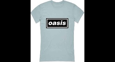 Oasis - Decca Logo Dames T-shirt - M - Blauw