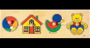 Goki Vormenpuzzel Junior Hout 4 Stukjes