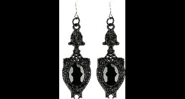 Restyle Oorbellen Dark mirror Zwart