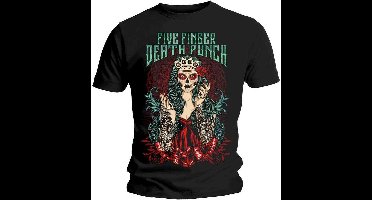 Five Finger Death Punch - Lady Muerta Heren T-shirt - S - Zwart