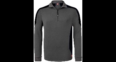 HAVEP Zipsweater Bicolor 10076 - Charcoal/Zwart - XL
