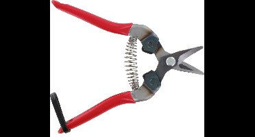 ARS 310 D Hoge kwaliteit Japanse snoeischaar Professionele, lichtgewicht en vooral ergonomische Japanse snoeischaar Snoeischaar van 16cm, extra gebogen, rood oogstschaar, kruidenschaar, snoeischaar voor bloemen, planten en kruiden