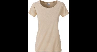 James and Nicholson Dames/dames Basic Organic Katoenen T-Shirt (Steen)