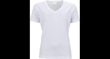 James and Nicholson Dames/dames Actief V Hals T-Shirt (Wit)