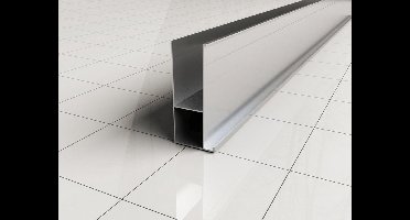 Wiesbaden Verbredingsprofiel Aluminium 3 x 202 cm - Chroom