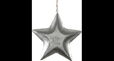 House Of Seasons Kerstboomhanger Ster 27 Cm Zilver