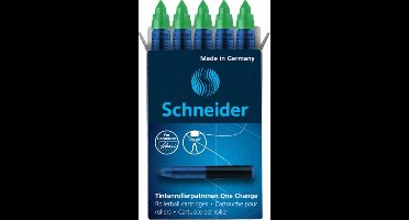 Schneider navulling rollerball - One Change - doosje a 5 stuks - groen - S-185404