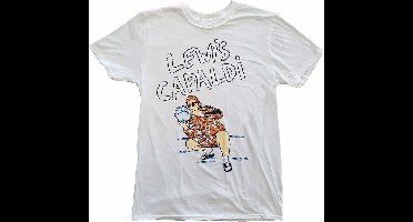 Lewis Capaldi - Snow Leopard Heren T-shirt - XL - Wit
