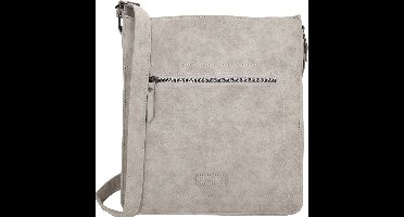 Beagles Cabrera Schoudertas Dames - Crossbodytas met verstelbare schouderband - Tas van Imitatieleder - Grijs