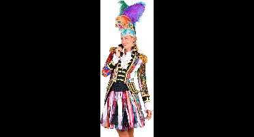Carnavalsjas Dames - Patchwork - Jas Met Verschillende Stukken Stof - Altijd Uniek - Verkleedkleren Vrouwen - Multicolor - Maat S